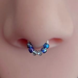 2/$18 Faux septum ring 925 sterling silver